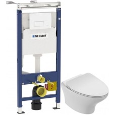 Комплект подвесной унитаз Jacob Delafon Nouvelle Vague EDJ102-00 + E20069-00 + система инсталляции Geberit 458.125.11.1
