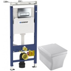 Комплект подвесной унитаз Jacob Delafon Reve E4811-00 + система инсталляции Geberit 458.125.21.1