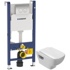 Комплект подвесной унитаз Jacob Delafon Struktura EDE102-00 + E70024-00 + система инсталляции Geberit 458.124.21.1