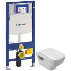 Комплект подвесной унитаз Jacob Delafon Struktura EDE102-00 + E70024-00 + система инсталляции Geberit 111.300.00.5