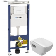 Комплект подвесной унитаз Jacob Delafon Struktura EDE102-00 + E70024-00 + система инсталляции Geberit 458.125.11.1