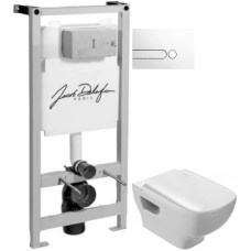 Комплект подвесной унитаз Jacob Delafon Struktura EDE102-00 + E70024-00 + система инсталляции Jacob Delafon E5504-NF + E4326-00