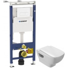 Комплект подвесной унитаз Jacob Delafon Struktura EDE102-00 + E4270-00 + система инсталляции Geberit 458.125.11.1