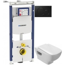 Комплект подвесной унитаз Jacob Delafon Struktura EDE102-00 + E70024-00 + система инсталляции Geberit 111.362.00.5 + 115.770.DW.5