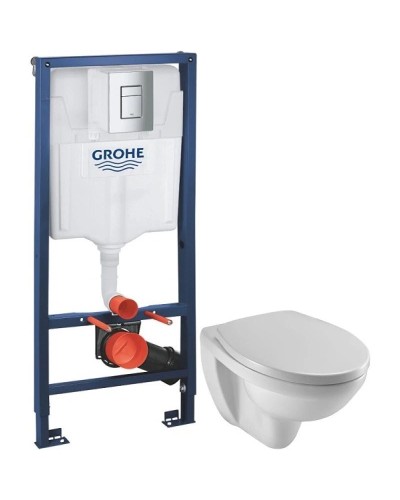 Комплект подвесной унитаз Jacob Delafon Patio EDV102-00 + E70021-00 + система инсталляции Grohe 38772001
