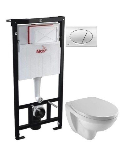Комплект подвесной унитаз Jacob Delafon Patio EDV102-00 + E70021-00 + система инсталляции AlcaPlast AM101/11203:1RUSSETM71