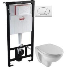 Комплект подвесной унитаз Jacob Delafon Patio EDV102-00 + E70021-00 + система инсталляции AlcaPlast AM101/11203:1RUSSETM70