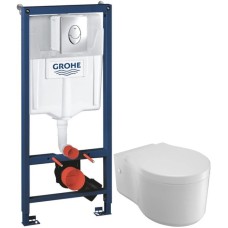Комплект подвесной унитаз Jacob Delafon Viragio E4773-00 + система инсталляции Grohe 38721001