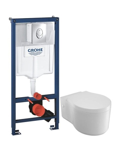 Комплект подвесной унитаз Jacob Delafon Viragio E4773-00 + система инсталляции Grohe 38721001