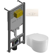 Комплект подвесной унитаз Jacob Delafon Viragio E4773-00 + система инсталляции Jacob Delafon E29025-NF + E29026-01R