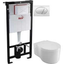 Комплект подвесной унитаз Jacob Delafon Viragio E4773-00 + система инсталляции AlcaPlast AM101/11203:1RUSSETM71