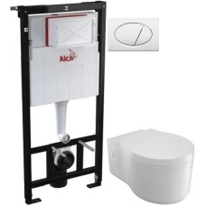 Комплект подвесной унитаз Jacob Delafon Viragio E4773-00 + система инсталляции AlcaPlast AM101/11203:1RUSSETM70