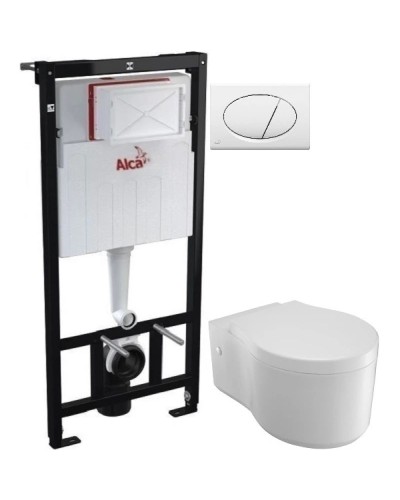 Комплект подвесной унитаз Jacob Delafon Viragio E4773-00 + система инсталляции AlcaPlast AM101/11203:1RUSSETM70