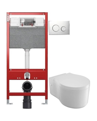 Комплект подвесной унитаз Jacob Delafon Viragio E4773-00 + система инсталляции TECE 9300302 + 9240921