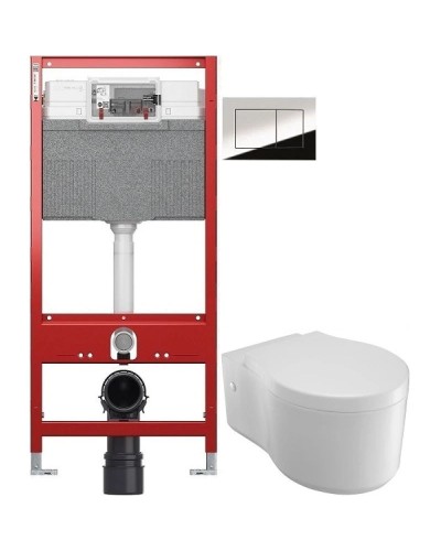 Комплект подвесной унитаз Jacob Delafon Viragio E4773-00 + система инсталляции TECE 9300302 + 9240401