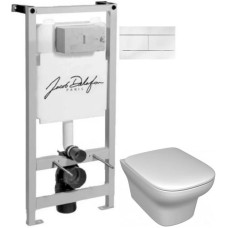 Комплект подвесной унитаз Jacob Delafon Vox EDM102-00 + E20142-00 + система инсталляции Jacob Delafon E5504-NF + E4316-00