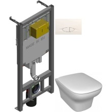 Комплект подвесной унитаз Jacob Delafon Vox EDM102-00 + E20142-00 + система инсталляции Jacob Delafon E29025-NF + E29026-01R