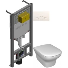 Комплект подвесной унитаз Jacob Delafon Vox EDM102-00 + E20142-00 + система инсталляции Jacob Delafon E29025-NF + E29026-01R