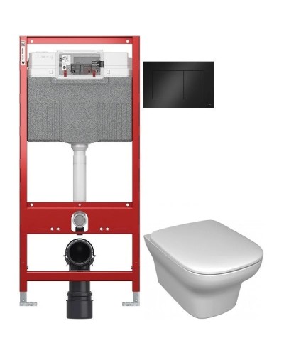 Комплект подвесной унитаз Jacob Delafon Vox EDM102-00 + E20142-00 + система инсталляции Tece 9300302 + 92404070
