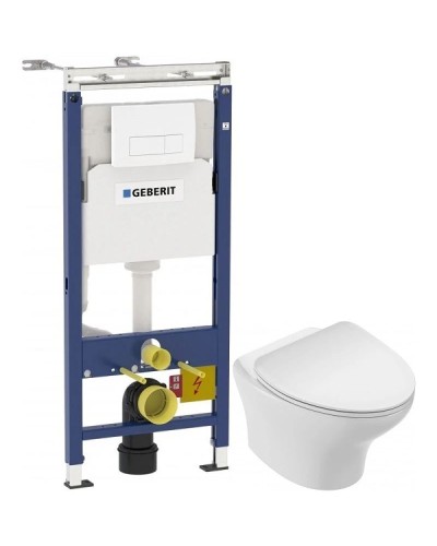 Комплект подвесной унитаз Jacob Delafon Nouvelle Vague EDK102-00 + E22124-00 + система инсталляции Geberit 458.125.11.1