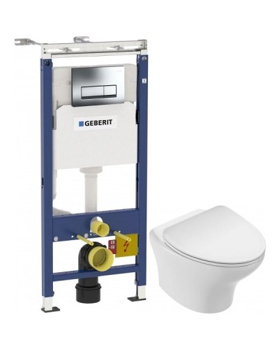 Комплект подвесной унитаз Jacob Delafon Nouvelle Vague EDK102-00 + E22124-00 + система инсталляции Geberit 458.125.21.1