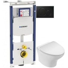 Комплект подвесной унитаз Jacob Delafon Nouvelle Vague EDK102-00 + E22124-00 + система инсталляции Geberit 111.362.00.5 + 115.770.DW.5