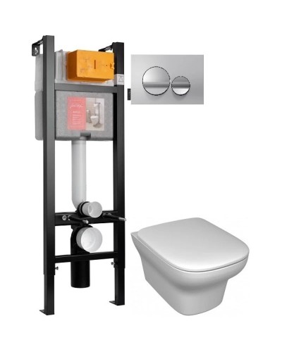 Комплект подвесной унитаз Jacob Delafon Vox EDM102-00 + E20142-00 + система инсталляции Jacob Delafon E33131RU-NF + E20859-CP-MTC