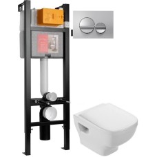 Комплект подвесной унитаз Jacob Delafon Struktura EDF102-00 + E4272-00 + система инсталляции Jacob Delafon E33131RU-NF + E20859-CP-MTC