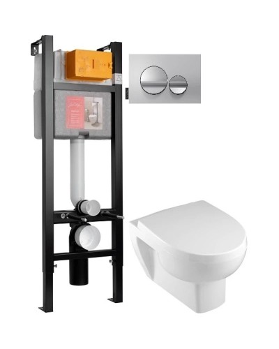 Комплект подвесной унитаз Jacob Delafon Odeon Up E4764-00 + 8409K + система инсталляции Jacob Delafon E33131RU-NF + E20859-CP-MTCNF + E20859-CP-MTC