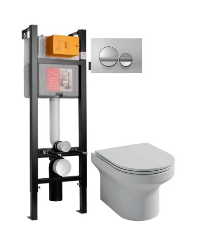 Комплект подвесной унитаз Jacob Delafon Elite EDX114RU-00 + система инсталляции Jacob Delafon E33131RU-NF + E20859-CP-MTC