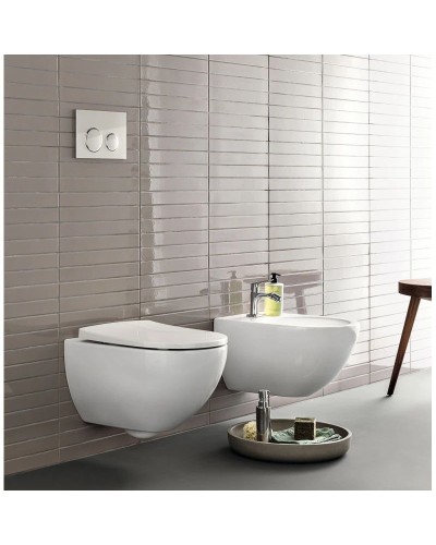 Комплект подвесной унитаз Geberit Acanto 500.600.01.2 + 500.605.01.2 + система инсталляции Jacob Delafon E33131RU-NF + E20859-CP-MTC