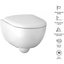 Комплект подвесной унитаз Geberit Renova Compact 500.803.00.1 + система инсталляции Geberit 111.362.00.5 + 115.770.DW.5