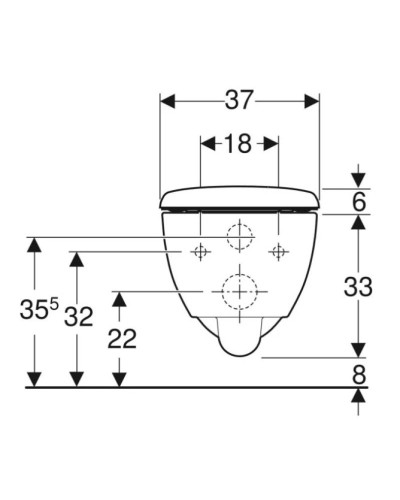 Комплект подвесной унитаз Geberit Renova Compact 500.803.00.1 + система инсталляции Geberit 111.362.00.5  + 115.882.DW.1