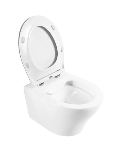 Комплект подвесной унитаз BelBagno Acqua BB340CHR + BB2020SC + система инсталляции BelBagno BB002-80 + BB005-PR-CHROME