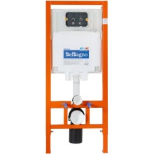 Комплект подвесной унитаз BelBagno Kraft BB064CHR + BB2111SC + система инсталляции BelBagno BB002-80 + BB007-PR-NERO.M