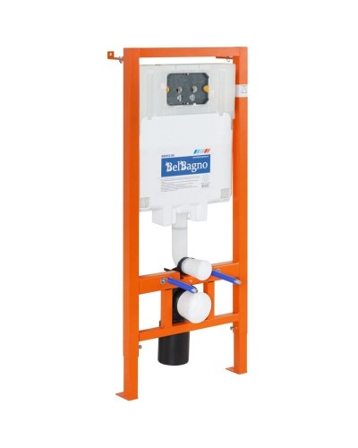 Комплект подвесной унитаз BelBagno Lucie BB063CHR + BB2111SC + система инсталляции BelBagno BB002-80 + BB005-PR-CHROME