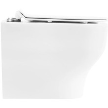 Комплект подвесной унитаз BelBagno Lucie BB063CHR + BB2111SC + система инсталляции BelBagno BB002-80 + BB005-PR-CHROME