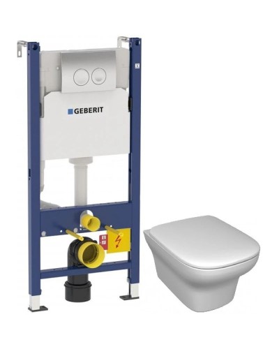 Комплект подвесной унитаз Jacob Delafon Vox EDM102-00 + E20142-00 + система инсталляции Geberit 458.124.21.1