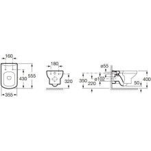 Комплект подвесной унитаз Roca Dama Senso 346517000 + ZRU9302820 + система инсталляции Geberit 458.124.21.1