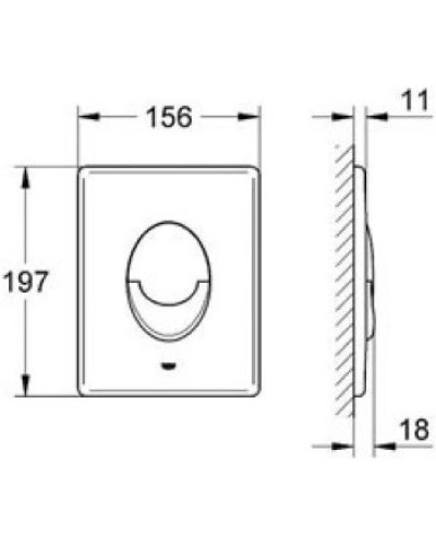 Комплект подвесной унитаз Roca The Gap 346477000 + 801472004 + система инсталляции Grohe 38721001