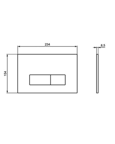 Комплект подвесной унитаз T0079V1 + T3527V1 + система инсталляции  R020467 + R0121AA Ideal Standard Prosys Tesi T0079V1R0121AA