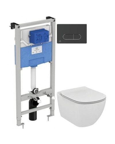 Комплект подвесной унитаз T355101 + система инсталляции  R020467 + R0115A6 Ideal Standard Prosys Tesi T355101PTA6115