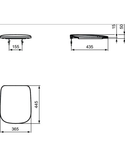 Комплект подвесной унитаз T386001 + T318101  + система инсталляции R020467 + R0108AA Ideal Standard Prosys Esedra T387301R0108AA