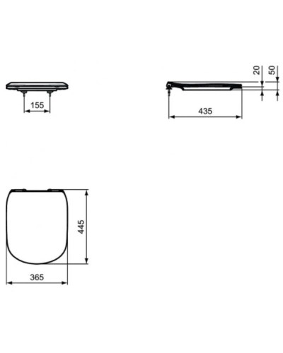 Комплект подвесной унитаз T007901 + T352701 + система инсталляции R046367 Ideal Standard Prosys Tesi RT007902