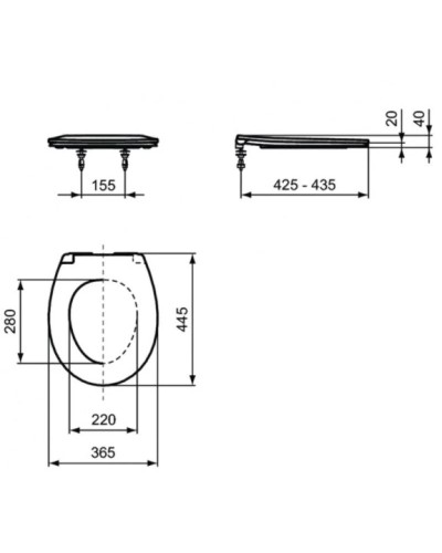 Комплект подвесной унитаз K881201 + система инсталляции R046367 Ideal Standard Prosys Eurovit RE881202