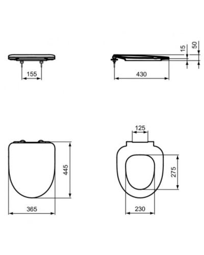 Комплект подвесной унитаз T471601 + T467601 + система инсталляции R020467 Ideal Standard Prosys I.Life A I001601