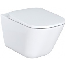 Комплект унитаза с инсталляцией Roca The Gap 893104100 с сиденьем Микролифт и клавишей смыва Хром