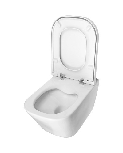 Комплект унитаза с инсталляцией Roca The Gap 893104100 с сиденьем Микролифт и клавишей смыва Хром