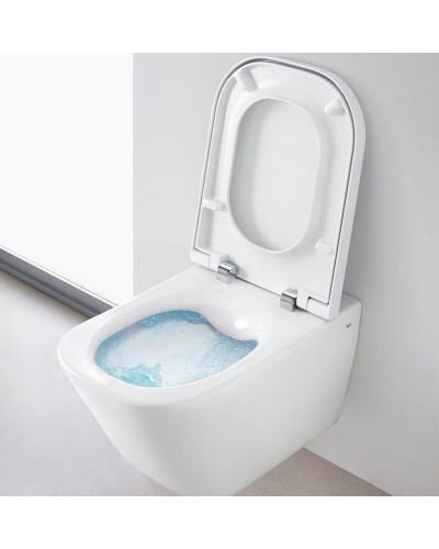 Комплект унитаза с инсталляцией Roca The Gap 893104100 с сиденьем Микролифт и клавишей смыва Хром