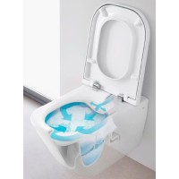 Комплект унитаза с инсталляцией Roca The Gap 893104100 с сиденьем Микролифт и клавишей смыва Хром